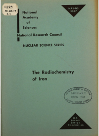 Cover Image: Radiochemistry of Iron, by J.M. Nielsen.