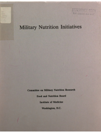 Cover Image: Military Nutrition Initiatives