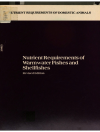 Cover Image: Nutrient Requirements of Warmwater Fishes and Shellfishes