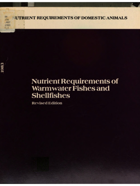 Nutrient Requirements of Warmwater Fishes and Shellfishes