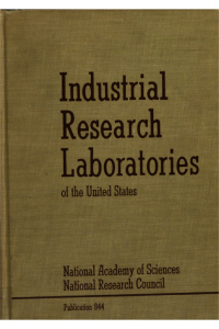 Cover Image: Industrial Research Laboratories of the United States