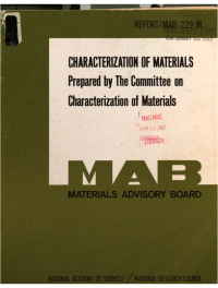 Cover Image: Characterization of Materials