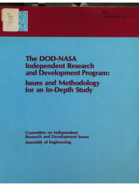 Cover Image: The DOD-NASA Independent Research and Development Program