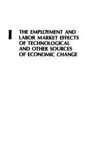 Cover Image: Impact of Technological Change on Employment and Economic Growth