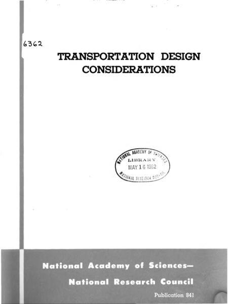 Transportation Design Considerations