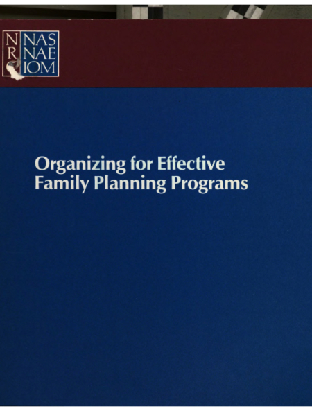 Organizing for Effective Family Planning Programs
