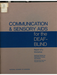Cover Image: Communication and Sensory Aids for the Deaf-Blind