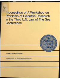 Cover Image: Proceedings of a Workshop on Problems of Scientific Research in the Third U.N. Law of the Sea Conference