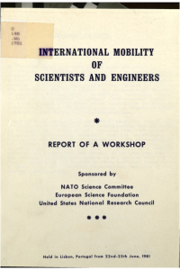 Cover Image: International Mobility of Scientists and Engineers