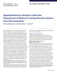 Applied Behavior Analysis within the Department of Defense's Comprehensive Autism Care Demonstration: Proceedings of a Workshop—in Brief