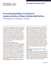 Cover Image: Promoting Equitable and Inclusive Implementation of Open Scholarship Policies