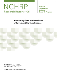 Cover Image: Measuring the Characteristics of Pavement Surface Images