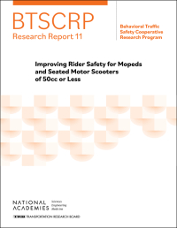 Cover Image: Improving Rider Safety for Mopeds and Seated Motor Scooters of 50cc or Less