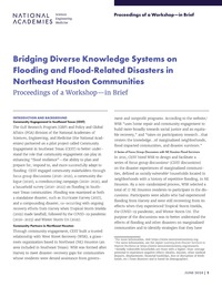 Bridging Diverse Knowledge Systems on Flooding and Flood-Related Disasters in Northeast Houston Communities: Proceedings of a Workshop—in Brief