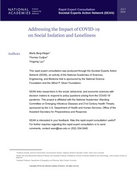 Addressing the Impact of COVID-19 on Social Isolation and Loneliness