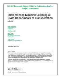 Cover Image: Implementing Machine Learning at State Departments of Transportation