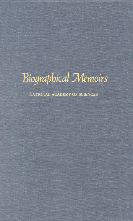 Cover:Biographical Memoirs: Volume 68