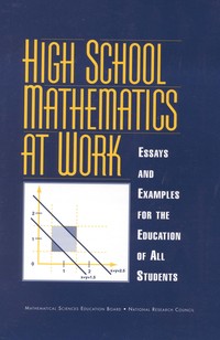 Cover Image:High School Mathematics at Work