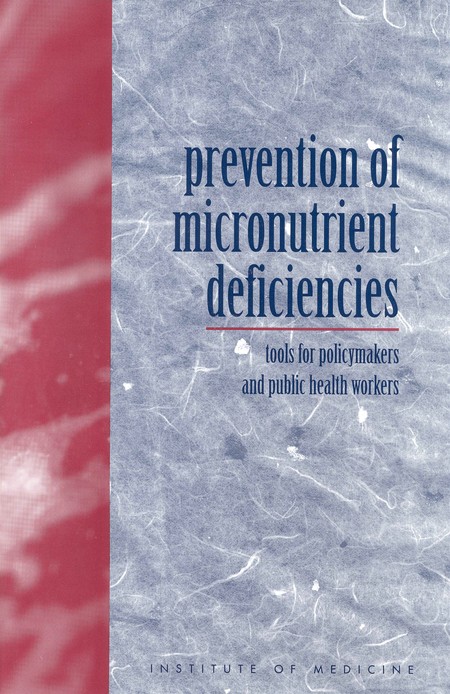 Cover: Prevention of Micronutrient Deficiencies: Tools for Policymakers and Public Health Workers