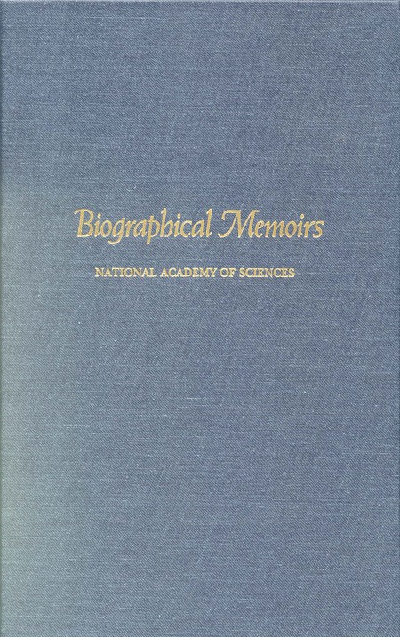 Cover: Biographical Memoirs: Volume 74
