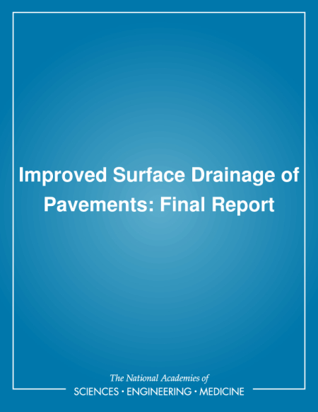 Cover: Improved Surface Drainage of Pavements: Final Report
