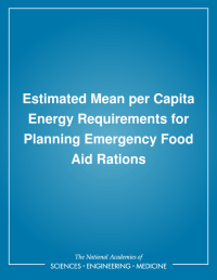 Estimated Mean per Capita Energy Requirements for Planning Emergency Food Aid Rations