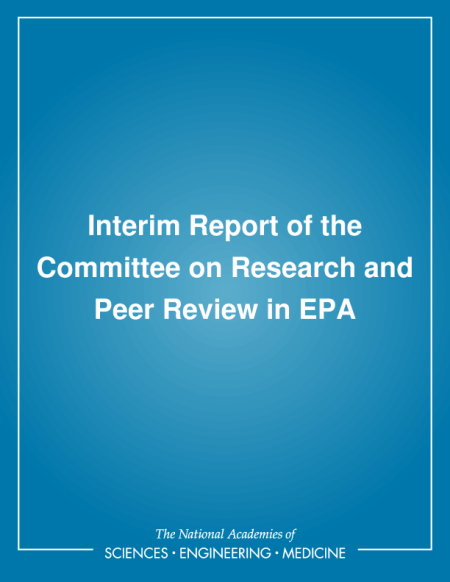 Interim Report of the Committee on Research and Peer Review in EPA