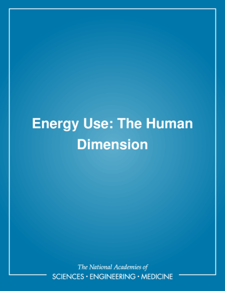 Cover:Energy Use: The Human Dimension