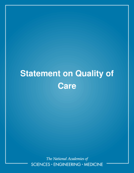 Statement on Quality of Care