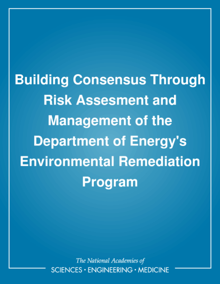 Building Consensus Through Risk Assesment and Management of the Department of Energy's Environmental Remediation Program