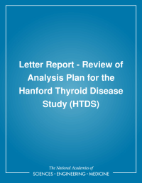 Letter Report - Review of Analysis Plan for the Hanford Thyroid Disease Study (HTDS)