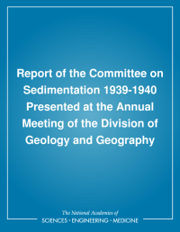 Cover Image: Report of the Committee on Sedimentation 1939-1940