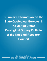 Summary Information on the State Geological Surveys & the United States Geological Survey: Bulletin of the National Research Council