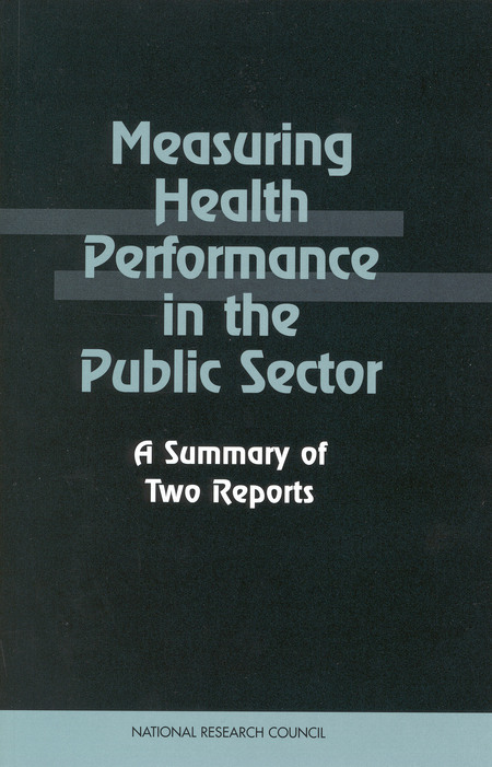 Cover: Measuring Health Performance in the Public Sector: A Summary of Two Reports