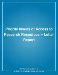 Priority Issues of Access to Research Resources -- Letter Report
