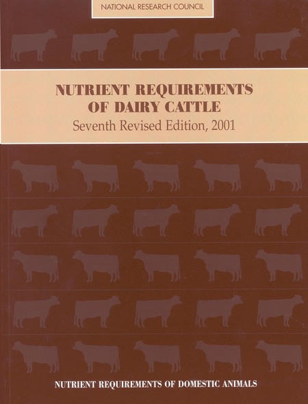 Cover: Nutrient Requirements of Dairy Cattle: Seventh Revised Edition, 2001