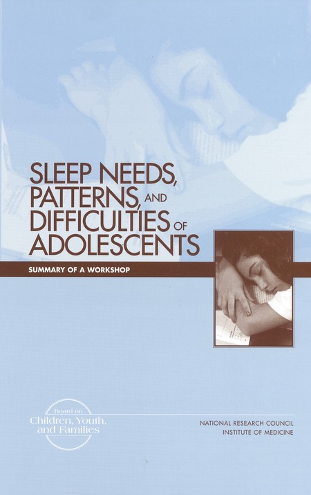 Cover: Sleep Needs, Patterns, and Difficulties of Adolescents: Summary of a Workshop
