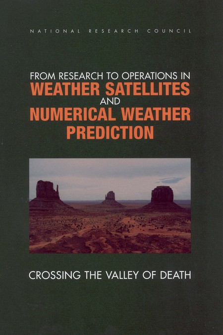 From Research to Operations in Weather Satellites and Numerical Weather Prediction: Crossing the Valley of Death