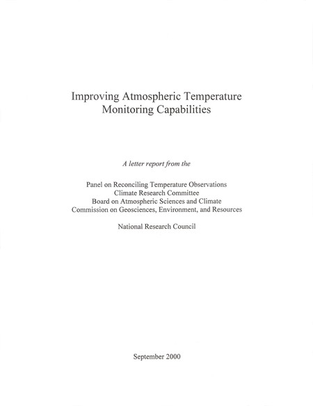 Improving Atmospheric Temperature Monitoring Capabilities: Letter Report