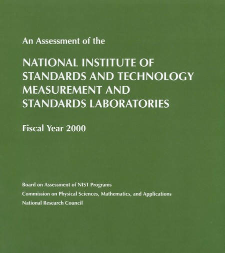 Cover: An Assessment of the National Institute of Standards and Technology Measurement and Standards Laboratories: Fiscal Year 2000