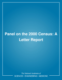 Panel on the 2000 Census: A Letter Report