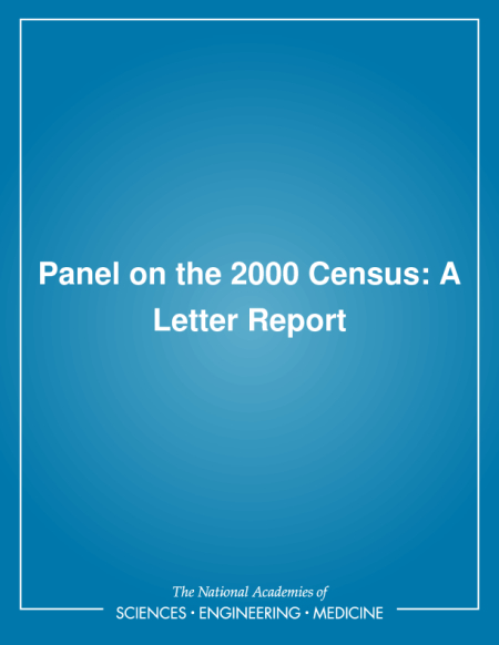 Panel on the 2000 Census: A Letter Report