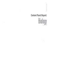 Learning and Understanding: Improving Advanced Study of Mathematics and Science in U.S. High Schools: Report of the Content Panel for Biology