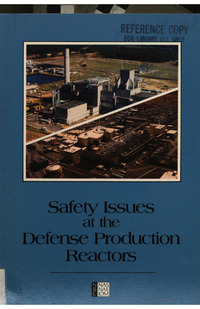 Safety Issues at the Defense Production Reactors: A Report to the U.S. Department of Energy