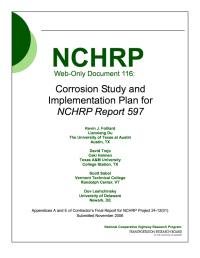Corrosion Study and Implementation Plan for NCHRP Report 597