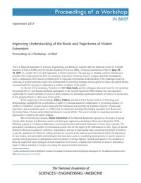 Improving Understanding of the Roots and Trajectories of Violent Extremism: Proceedings of a Workshop–in Brief