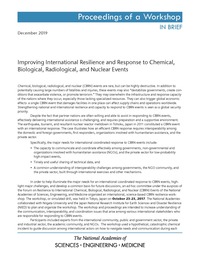 Improving International Resilience and Response to Chemical, Biological, Radiological, and Nuclear Events: Proceedings of a Workshop–in Brief