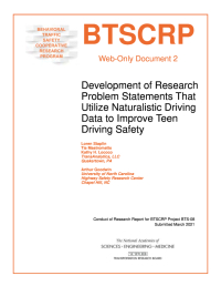 Development of Research Problem Statements That Utilize Naturalistic Driving Data to Improve Teen Driving Safety