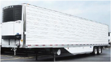 FIGURE 5-18 Refrigerated van trailer with Freight Wing skirts. SOURCE: Courtesy of Freight Wing.