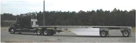 FIGURE 5-19 Freight Wing skirts on flatbed trailer. SOURCE: Courtesy of Freight Wing.